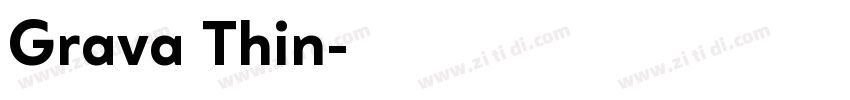 Grava Thin字体转换